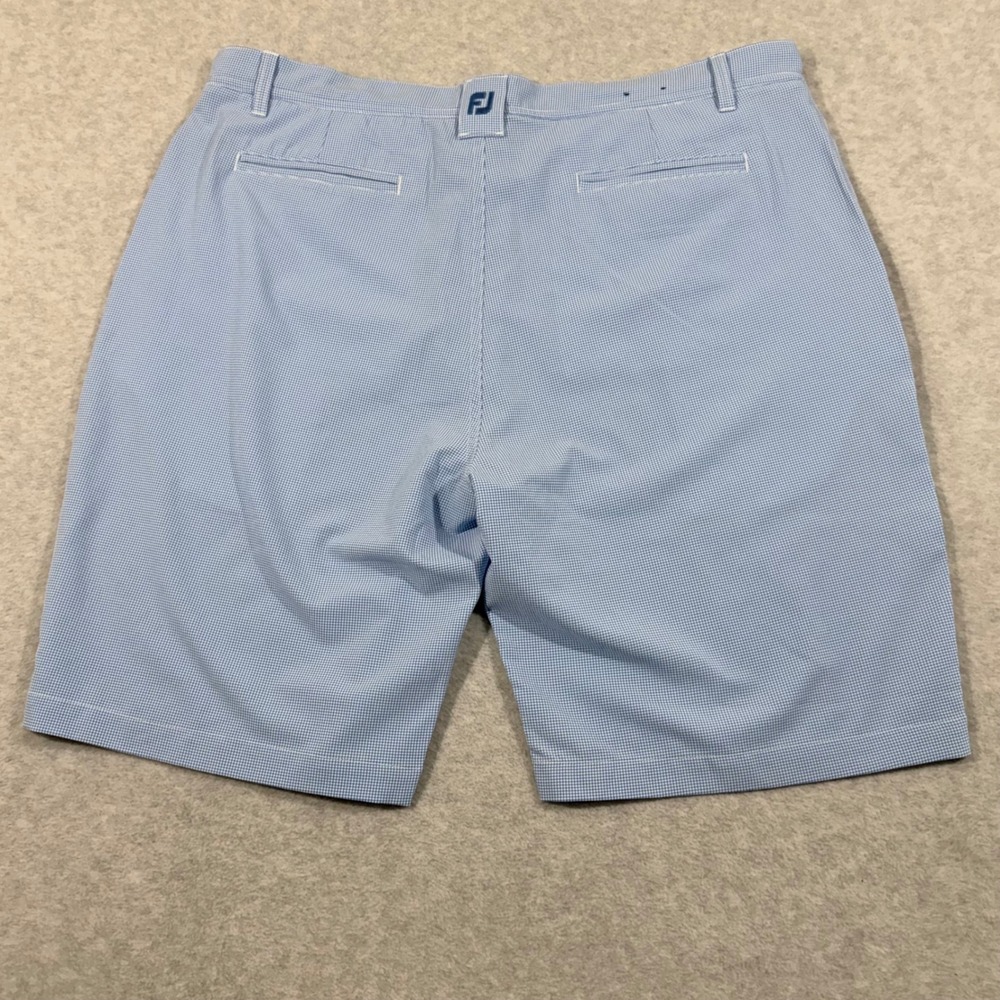FootJoy Golf Shorts Mens 38 Blue  Houndstooth‎ Stretch Performance FJ - Picture 9 of 9